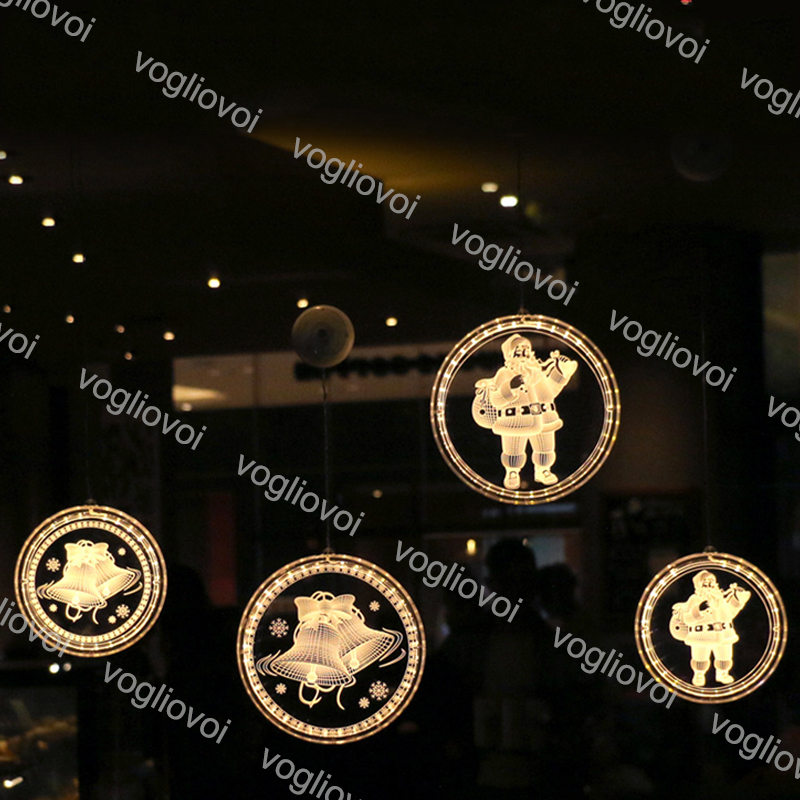 Night Lights Window Sucker Lamp Warm White ABS Santa Claus Tree Bell 20CM Hanging Indoor Lighting For Home Holiday Light DHL
Night Lights Window Sucker Lamp Warm White ABS Santa Claus Tree Bell 20CM Hanging Indoor Lighting For Home Holiday Light DHL