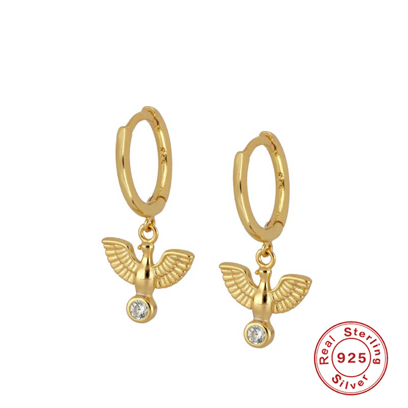 Hoop & Huggie 925 Sterling Silver Earrings For Women INS Peace Dove Fashion Creative
Hoop & Huggie 925 Sterling Silver Earrings For Women INS Peace Dove Fashion Creative