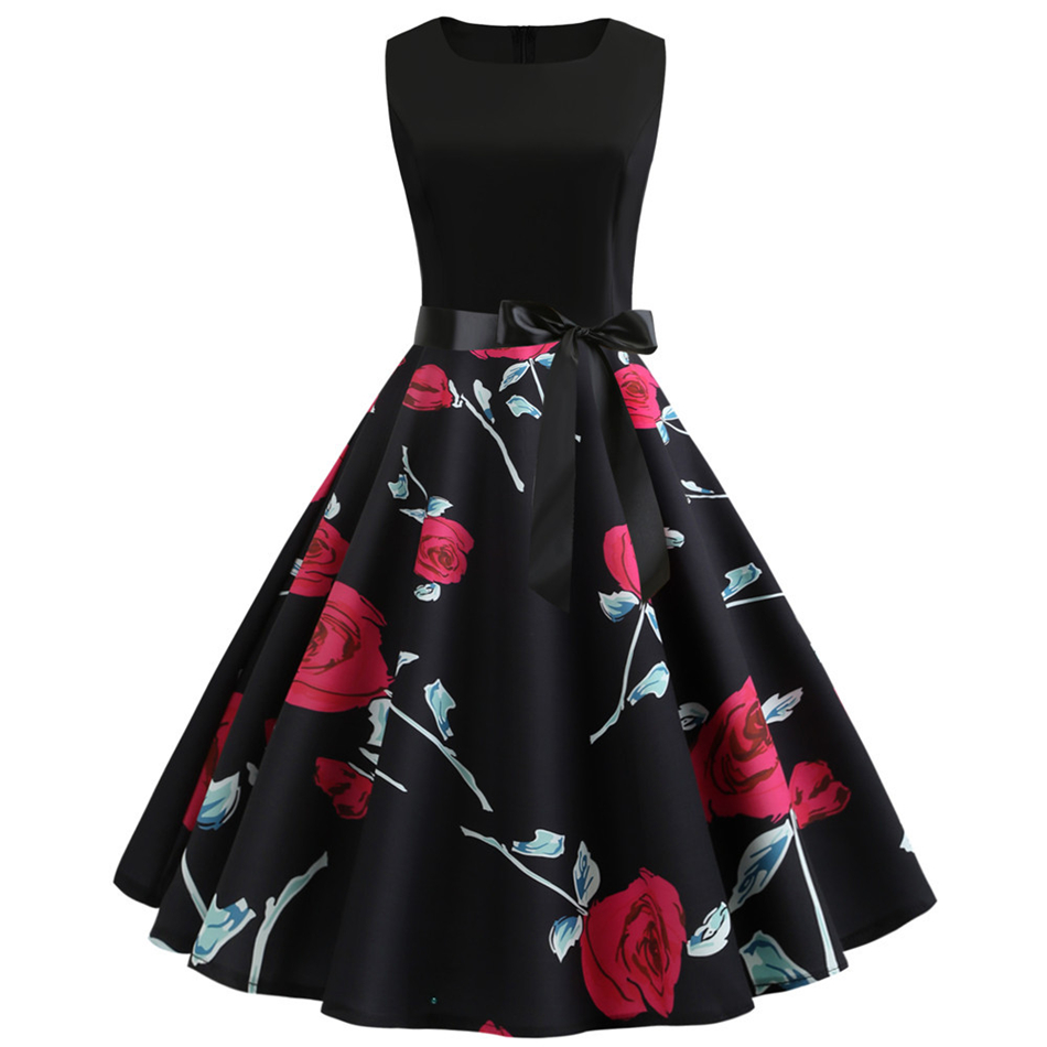 Fashion Wedding Dress Sexy Casual Dresses Women's Sleeveless Cocktail Floral Printed Party Summer Wedding Guest Dress, Black;gray
Fashion Wedding Dress Sexy Casual Dresses Women's Sleeveless Cocktail Floral Printed Party Summer Wedding Guest Dress, Black;gray