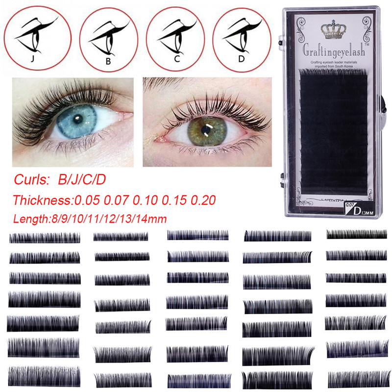 11 Rows/Case B/J/C/D Curl Natural Soft Individual Semi Permanent False Eyelash Extension T0.07 L 10/11/12/13mm
11 Rows/Case B/J/C/D Curl Natural Soft Individual Semi Permanent False Eyelash Extension T0.07 L 10/11/12/13mm