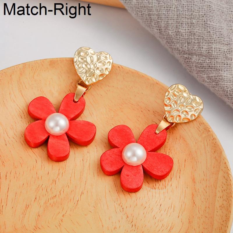 Match-Right Trendy Earrings for Women Statement Wood Flower Dangle Earrings Korean Cute Pearl Drop Jewelry Female NR261
Match-Right Trendy Earrings for Women Statement Wood Flower Dangle Earrings Korean Cute Pearl Drop Jewelry Female NR261