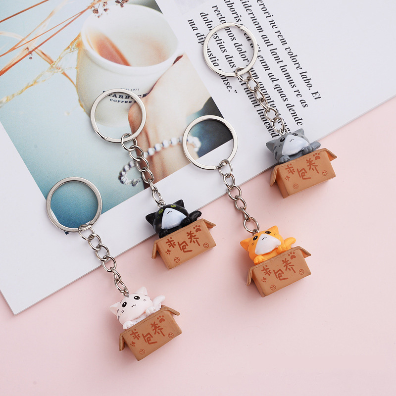 Cute Little Box Cat Key Chain Women Men Kawaii Kitten Car Keychain Fashion Letter Keyring Animal Jewelry Dating Fashion
Cute Little Box Cat Key Chain Women Men Kawaii Kitten Car Keychain Fashion Letter Keyring Animal Jewelry Dating Fashion