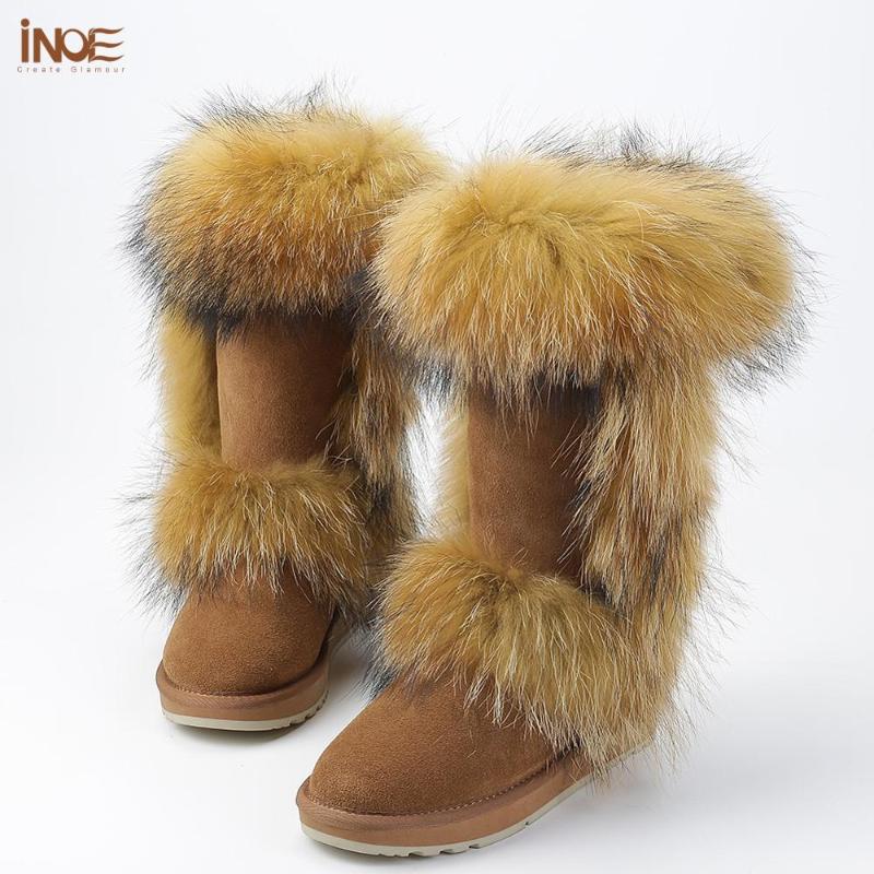 INOE Fashion Fur Sheepskin Suede Leather Shearling Wool Lined Women Knee High Winter Boots for Girls Keep Warm Snow Boots, Black
INOE Fashion Fur Sheepskin Suede Leather Shearling Wool Lined Women Knee High Winter Boots for Girls Keep Warm Snow Boots, Black
