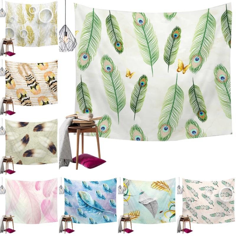 Feather Print Tapestry Art Wall Hanging Blanket Bedspread Beach Towel Background Cloth Carpet Living Room Decoration
Feather Print Tapestry Art Wall Hanging Blanket Bedspread Beach Towel Background Cloth Carpet Living Room Decoration