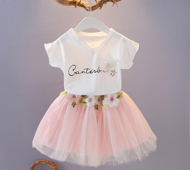 kids girls dress summer outfits T shirt +skirt birthday wedding party 2-7 years girls dress summer cute party outfit, As picture show
kids girls dress summer outfits T shirt +skirt birthday wedding party 2-7 years girls dress summer cute party outfit, As picture show