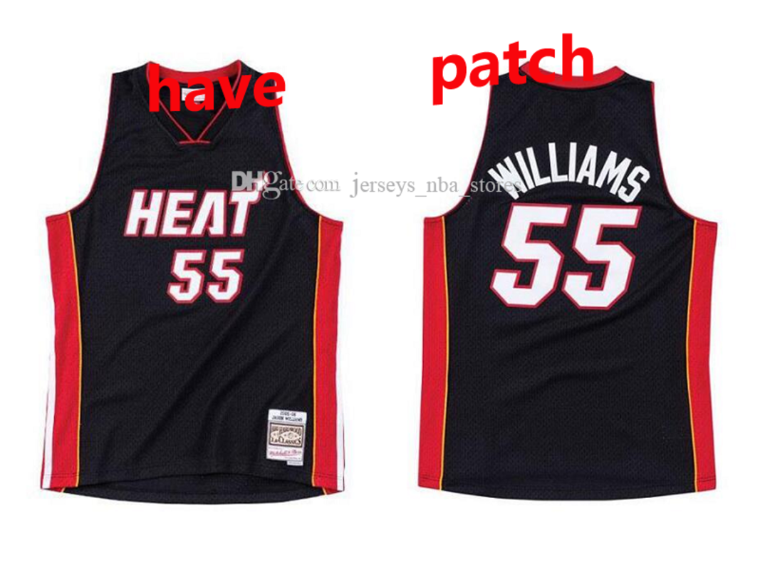 Men's basketball MiamiHeat55 JasonWilliams Mitchell & Ness 2005-06 black Hardwoods Classics Authentic Jersey 01, Black;red
Men's basketball MiamiHeat55 JasonWilliams Mitchell & Ness 2005-06 black Hardwoods Classics Authentic Jersey 01, Black;red