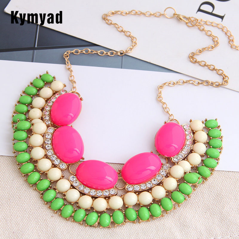 Kymyad Bohemian Gold Color Choker Necklaces For Women Bijoux Resin Stone Necklace Women Link Chains Collier Femme Jewellry
Kymyad Bohemian Gold Color Choker Necklaces For Women Bijoux Resin Stone Necklace Women Link Chains Collier Femme Jewellry