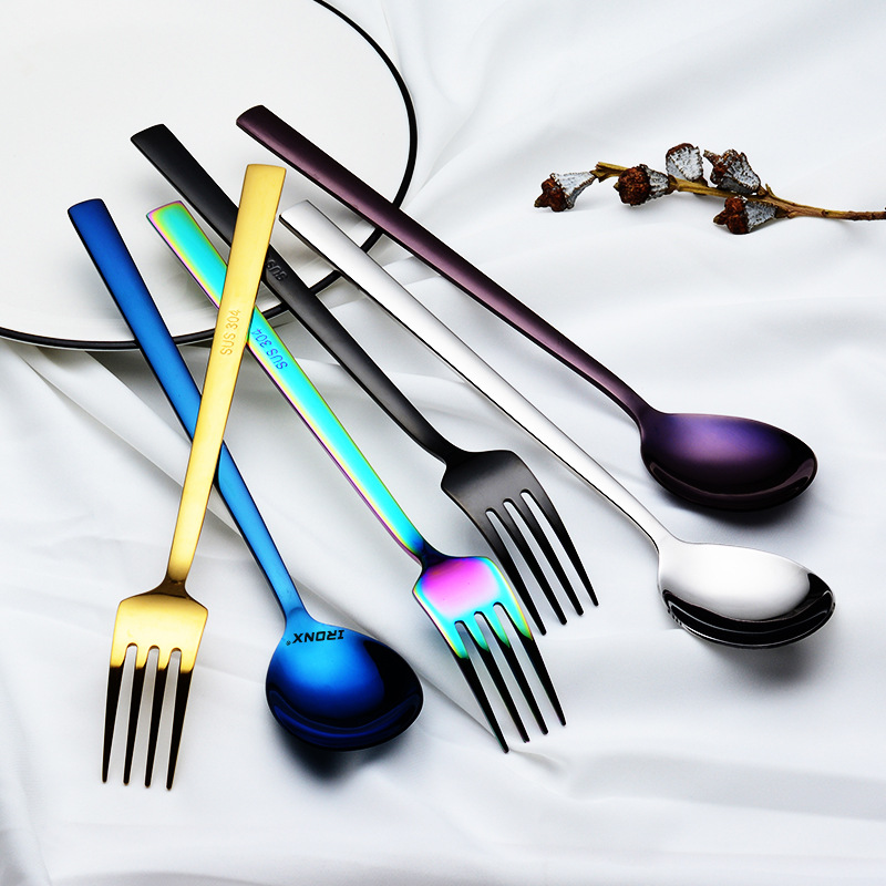 Stainless Steel Long HandleFork Spoon Soup Scoop Ice Cream Teaspoon Coffee Spoon Dessert Fork Tableware Dinnerware Cutlery
Stainless Steel Long HandleFork Spoon Soup Scoop Ice Cream Teaspoon Coffee Spoon Dessert Fork Tableware Dinnerware Cutlery