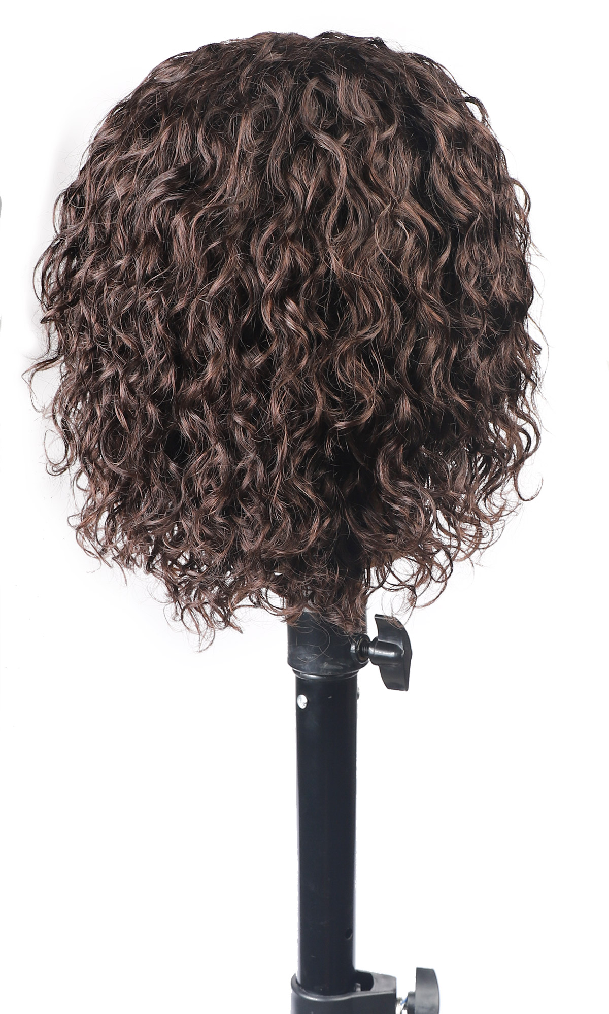 Ishow Brazilian Water Short Wig Deep Curly Bob Wig Colored Human Hair Wigs with Bangs Machine Made Wigs Peruvian Curly None Lace Wigs