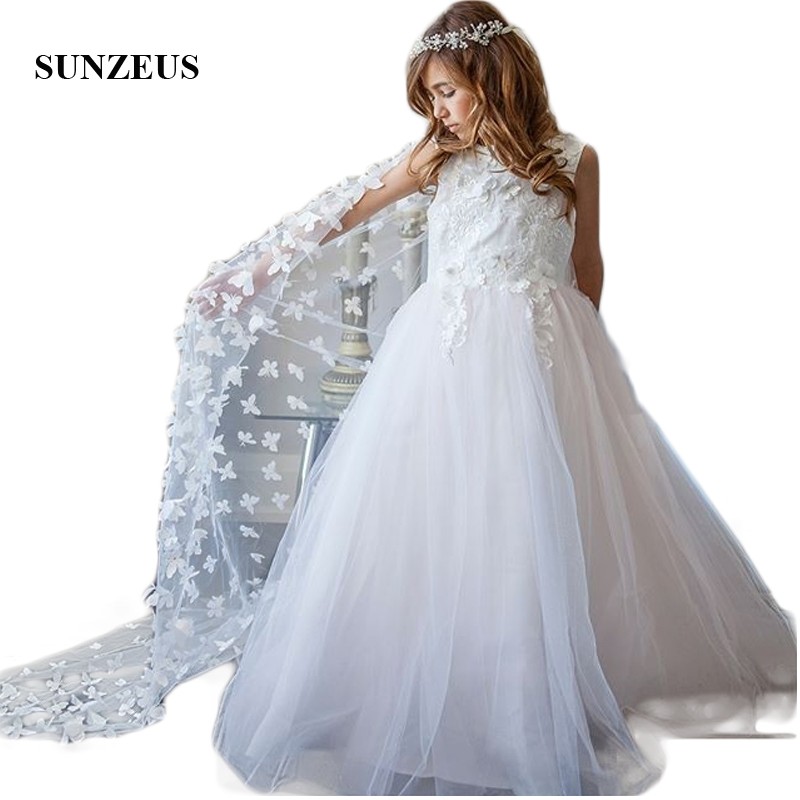 Handmade Flowers Wraps Flower Girls Dresses Lace Appliques Flower Dress Tank Wedding Party Dress for Kids vestido flores SF50, Black
Handmade Flowers Wraps Flower Girls Dresses Lace Appliques Flower Dress Tank Wedding Party Dress for Kids vestido flores SF50, Black
