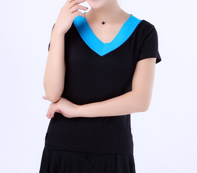 4colors Summer female short-sleeved double v-neck modal yoga tee shirts suits, Rose collar
4colors Summer female short-sleeved double v-neck modal yoga tee shirts suits, Rose collar