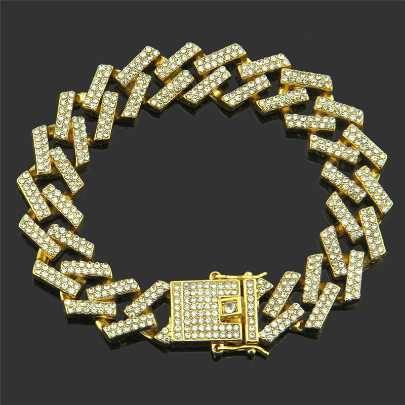 Hip Hop Bling Iced Out Men Rapper Bracelet Full Rhinestone Pave With Miami Cuban Link Chain Bracelet For Men Jewelry
Hip Hop Bling Iced Out Men Rapper Bracelet Full Rhinestone Pave With Miami Cuban Link Chain Bracelet For Men Jewelry