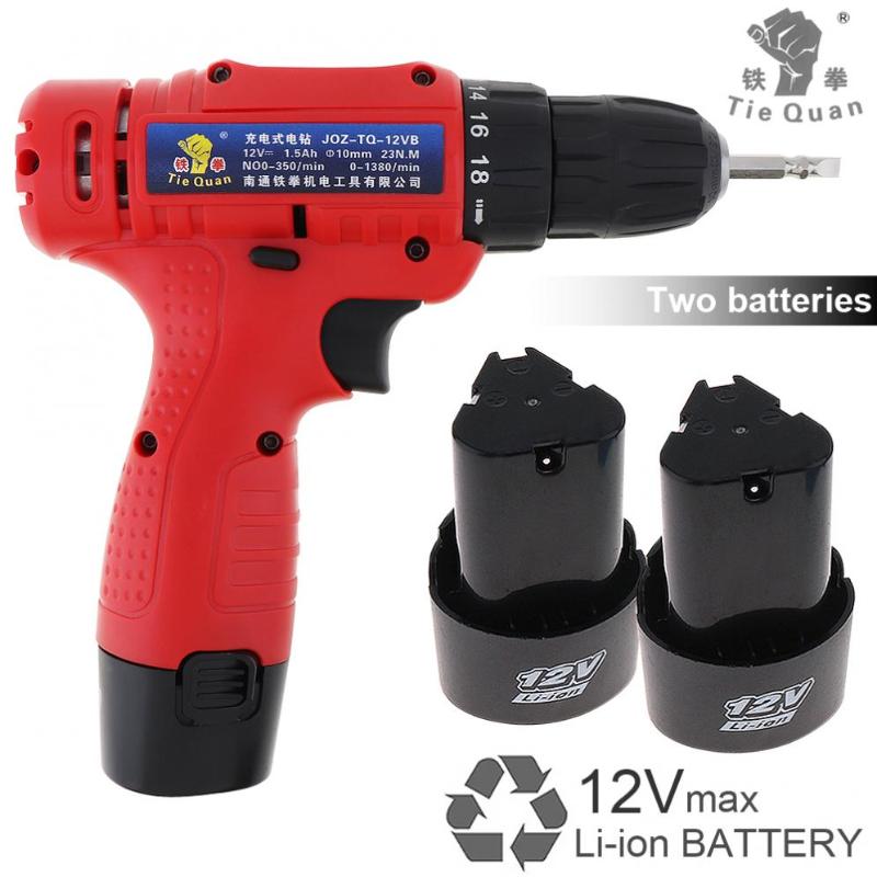 AC 100 - 240V Cordless 12V Electric Drill / Screwdriver with 2 Li-ion Batteries Adjustment Switch for Handling Screws / Punching
AC 100 - 240V Cordless 12V Electric Drill / Screwdriver with 2 Li-ion Batteries Adjustment Switch for Handling Screws / Punching