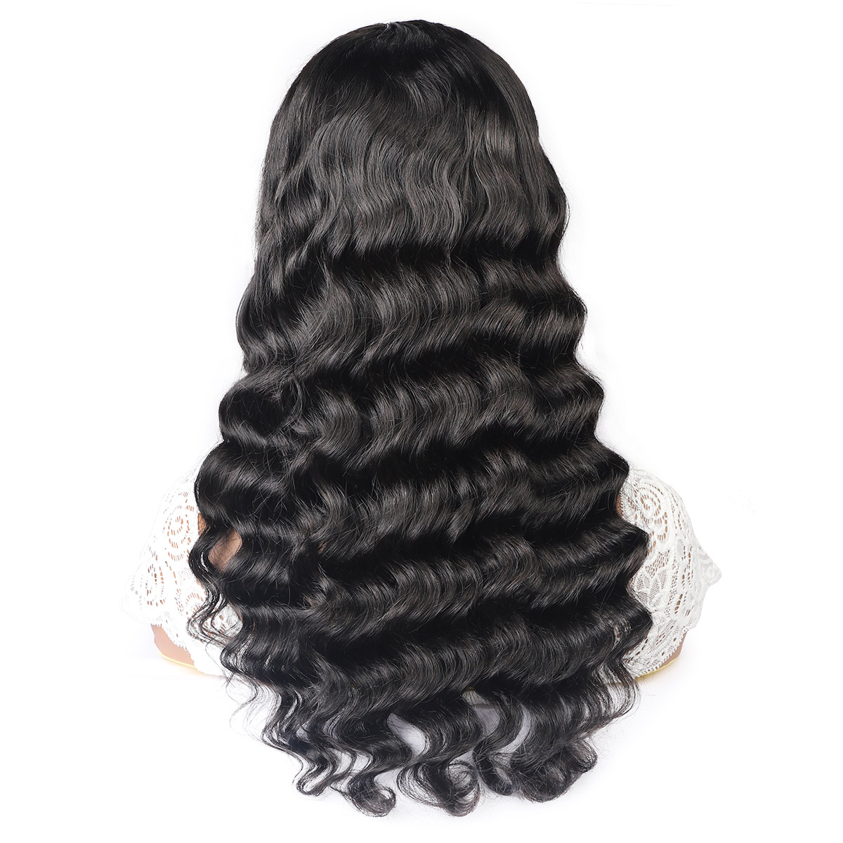 Ishow Brazilian Loose Deep Straight Human Hair Wigs Peruvian Curly None Lace Wigs Water Machine Made Wig Malaysian Body