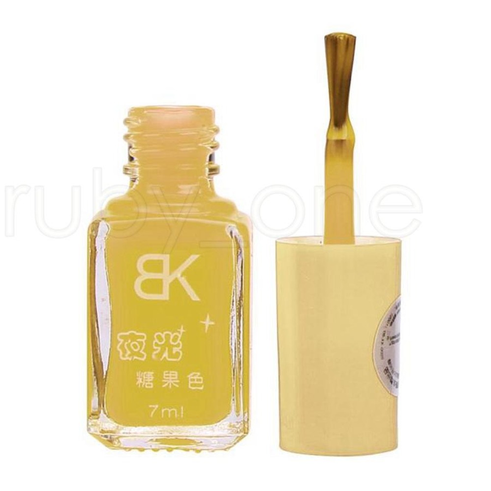 20 Candy Colors Fluorescent Neon Luminous Gel Nail Polish for Glow in Dark Nail Varnish Manicure Enamel Bar Party Luminous Nail Polish