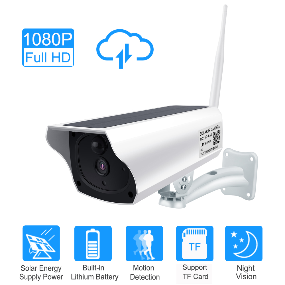 Solar Camera Outdoor Wireless WIFI CCTV 1080P 2.0MP HD Waterproof Security Surveillance Solar Power IP Camera Cloud
Solar Camera Outdoor Wireless WIFI CCTV 1080P 2.0MP HD Waterproof Security Surveillance Solar Power IP Camera Cloud