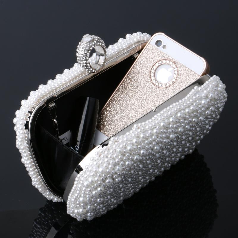 New- Beaded Women's Pearl Clutch Evening Bag Beaded Handbag Beige White Pearl Beads Clutch Bag Shoulder Mini Bags, Rice biege
New- Beaded Women's Pearl Clutch Evening Bag Beaded Handbag Beige White Pearl Beads Clutch Bag Shoulder Mini Bags, Rice biege