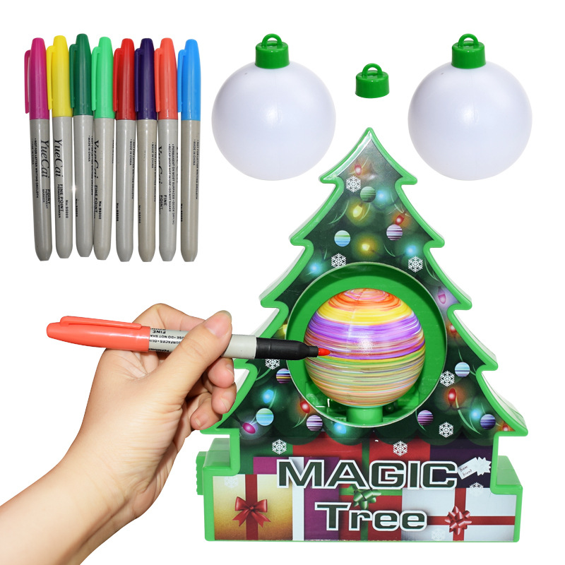Creative DIY Christmas Tree Ball Pendant Ornament Electric Rotating Panting Ball for New Year Gifts Kids Upgraded Todders Toys
Creative DIY Christmas Tree Ball Pendant Ornament Electric Rotating Panting Ball for New Year Gifts Kids Upgraded Todders Toys