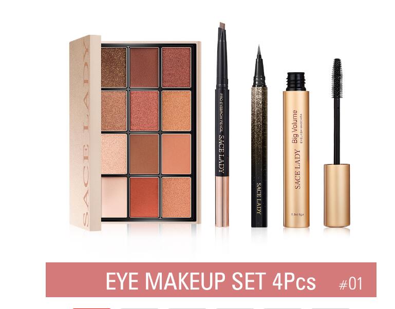 Eye Makeup set Waterproof Mascara Eyeliner Eyebrow pencil 12 colors Eyeshadow Pallete, Color
Eye Makeup set Waterproof Mascara Eyeliner Eyebrow pencil 12 colors Eyeshadow Pallete, Color