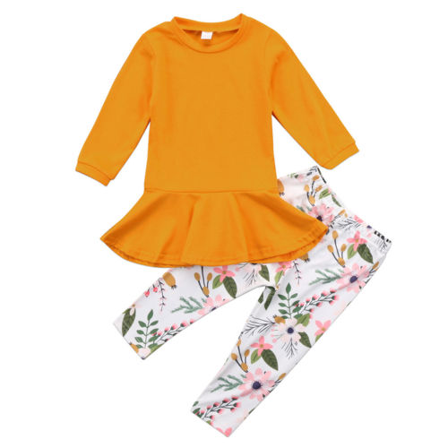 2pcs Toddler Kids Baby Girl clothes set long sleeve solid Shirt Top Dress+Leggings Set clothes 2-7y, As pic
2pcs Toddler Kids Baby Girl clothes set long sleeve solid Shirt Top Dress+Leggings Set clothes 2-7y, As pic