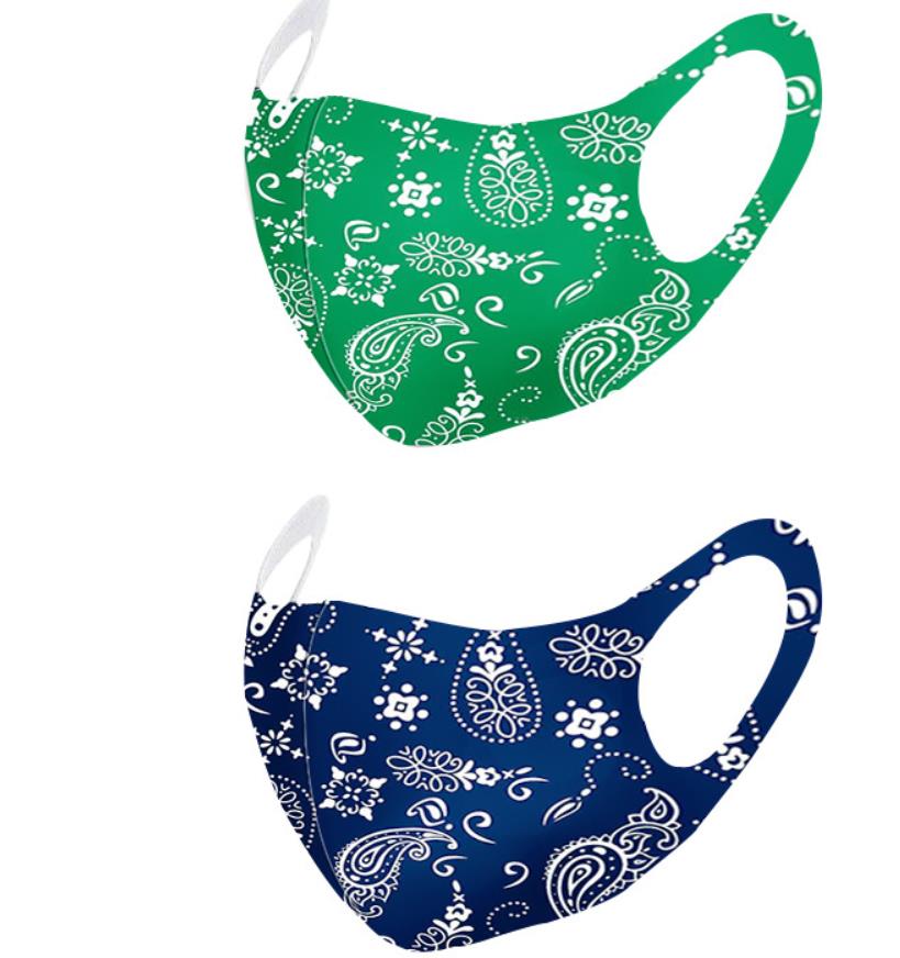 Men Women Face Mask Mouth Protection Stylish Print Pattern 3D Masks Covers Washable Reusable Breathable Unisex