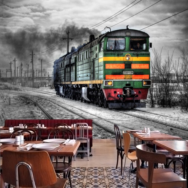 Dropship Wallpaper Retro Nostalgic Black White Steam Train Mural Custom Cafe Bar Mural High Quality Restaurant Wallpaper, As pic
Dropship Wallpaper Retro Nostalgic Black White Steam Train Mural Custom Cafe Bar Mural High Quality Restaurant Wallpaper, As pic