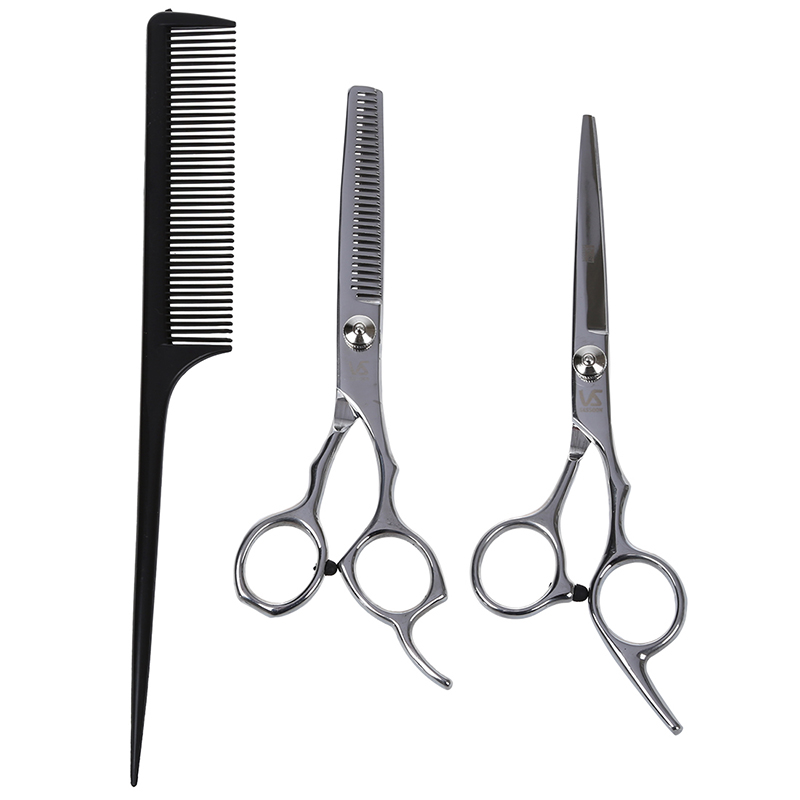 Set 2 Hairdressing Scissors Stainless Steel Sculptor finger rest 6.5 & 6 "+ Comb
Set 2 Hairdressing Scissors Stainless Steel Sculptor finger rest 6.5 & 6 "+ Comb