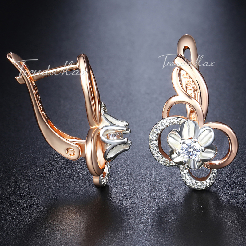 Womens Stud Earrings White Flower Cubic Zircon 585 Rose Gold Earrings For Women Jewelry Valentines Gifts Dropshipping GE131
Womens Stud Earrings White Flower Cubic Zircon 585 Rose Gold Earrings For Women Jewelry Valentines Gifts Dropshipping GE131