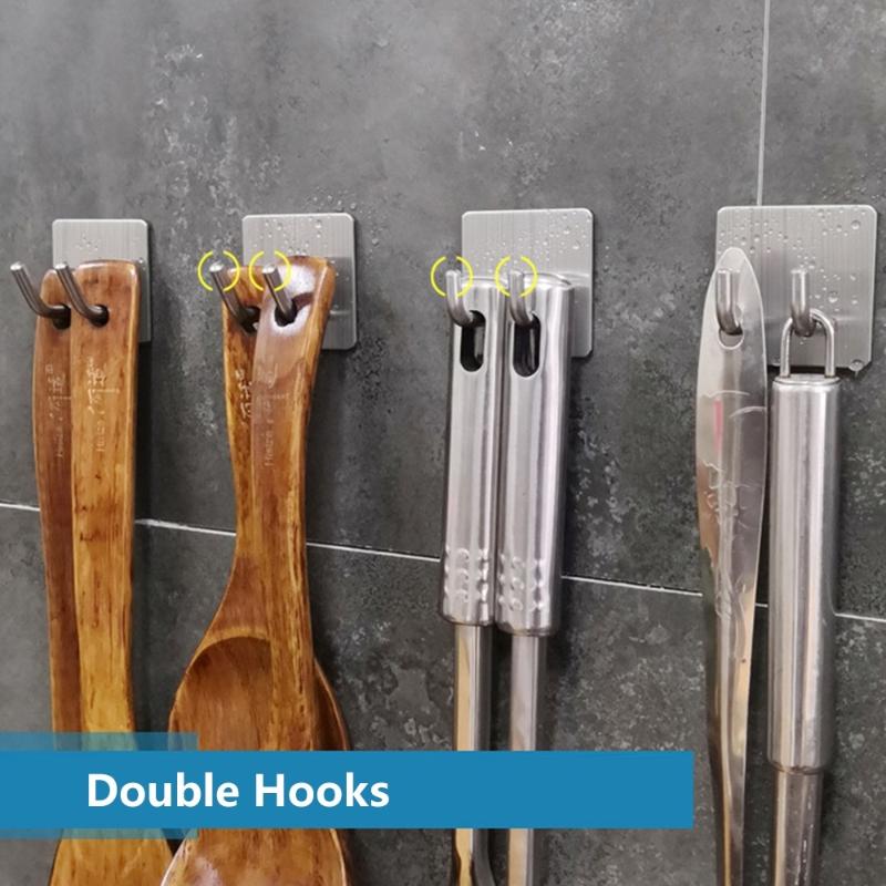 Stainless Steel Bathroom Wall Hooks Bag Clothing Towel Hanger Waterproof Self Adhesive Storage Holders Kitchen Rack Resistant
Stainless Steel Bathroom Wall Hooks Bag Clothing Towel Hanger Waterproof Self Adhesive Storage Holders Kitchen Rack Resistant