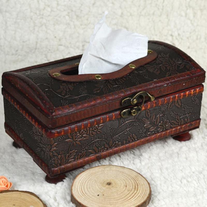 1Pc Household 21*12*11CM Elegant Crafted Wooden Antique Handmade Old Tissue Box Antique Tissue Box for Daily use 
1Pc Household 21*12*11CM Elegant Crafted Wooden Antique Handmade Old Tissue Box Antique Tissue Box for Daily use