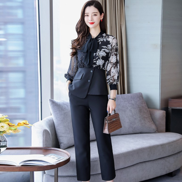 New Spring Women Fashion Two Piece Set Ladies Patchwork Tops + Ankle Pants Sets Female Elegant Plus Size 3XL Suits Outfits AQ585, Black
New Spring Women Fashion Two Piece Set Ladies Patchwork Tops + Ankle Pants Sets Female Elegant Plus Size 3XL Suits Outfits AQ585, Black
