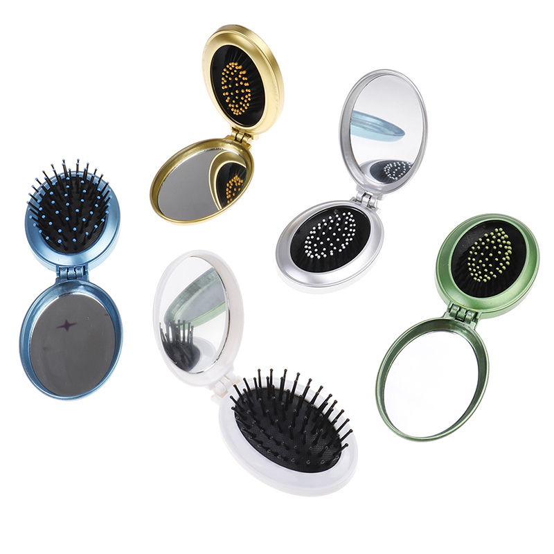 Portable Round Pocket Small Size Travel Massage Folding Comb Girl Hair Brush With Mirror Styling Tools 5 Colors
Portable Round Pocket Small Size Travel Massage Folding Comb Girl Hair Brush With Mirror Styling Tools 5 Colors