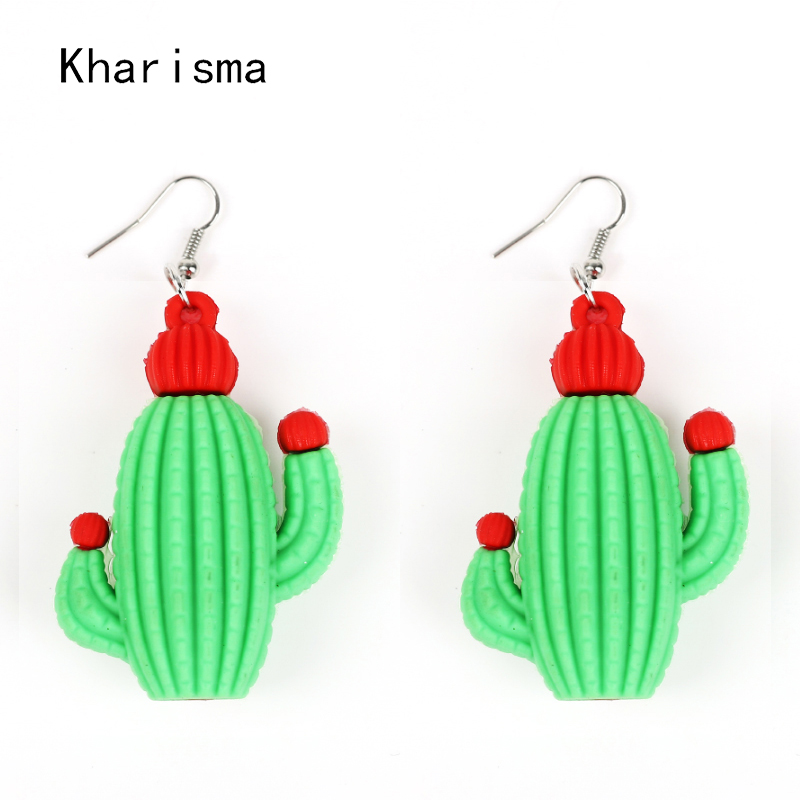 KHARISMA Fashion Girls Fruit Big Earrings Strawberry Cactus Long Dangle Earrings Fashion Jewelry Women Cute Romantic
KHARISMA Fashion Girls Fruit Big Earrings Strawberry Cactus Long Dangle Earrings Fashion Jewelry Women Cute Romantic