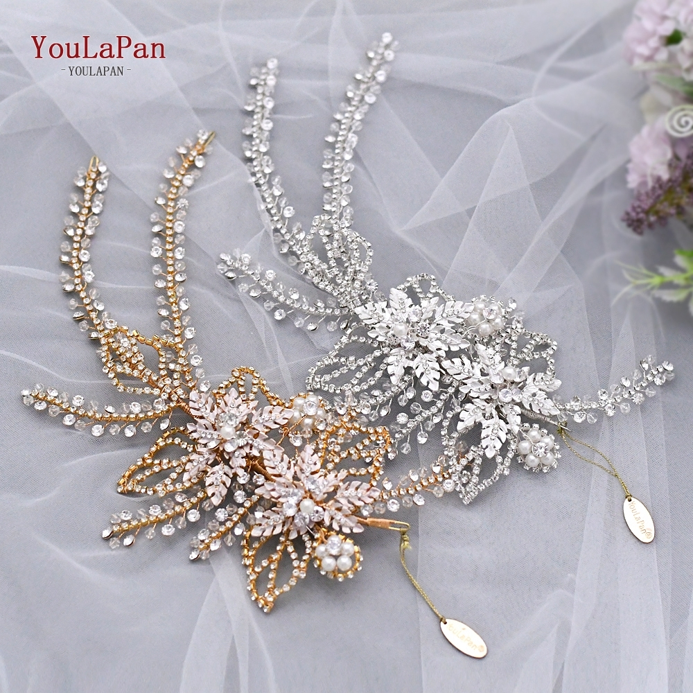 YouLaPan HP254 Wedding Hair Accessories Handmade Rhinestone Crowns and Tiaras Pageant Crown Wedding Headband Bridal Headpieces Y200807