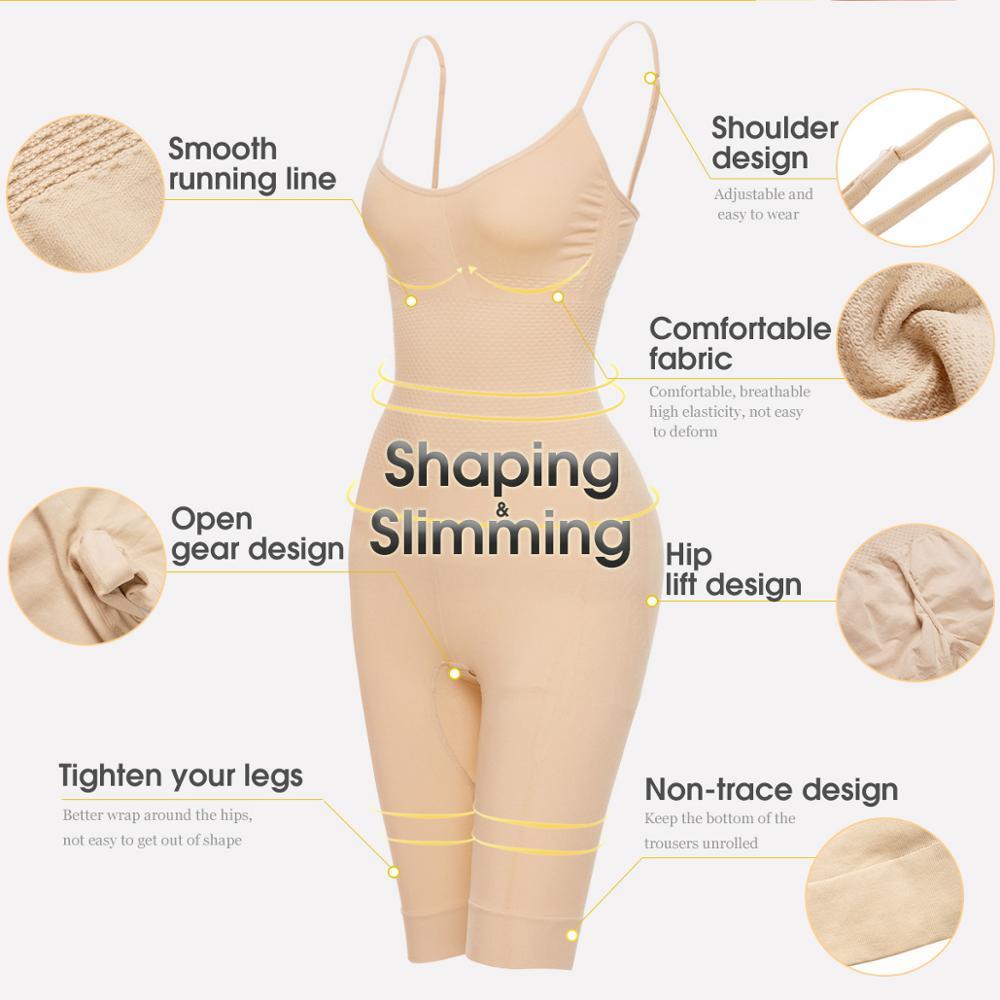 Women Firm Full Body Shaper Best Shaper Shorts Tummy Back Fat Corset Elastic Waist Trainer Bodysuit Butt Lifter Thigh Shapewear T200819