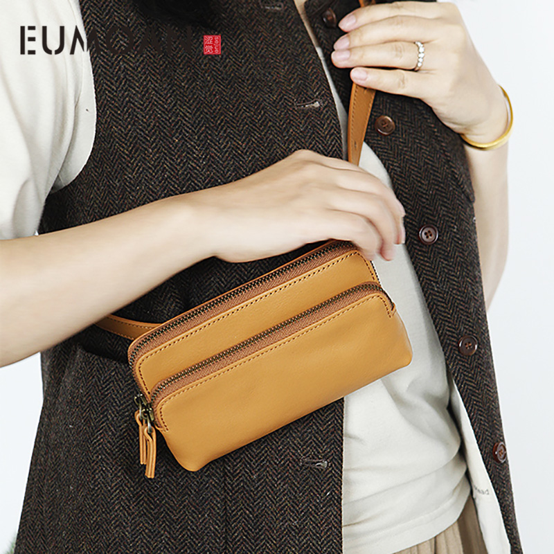 EUMOAN Leather mobile phone bag for women, small pack, simple cowhide bag for women, mini breast
EUMOAN Leather mobile phone bag for women, small pack, simple cowhide bag for women, mini breast