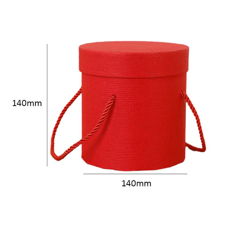 Gift Wrap Round Flower Paper Box Lid Hug Bucket Packaging Candy Storage ForHome Party Wedding Decor DIY