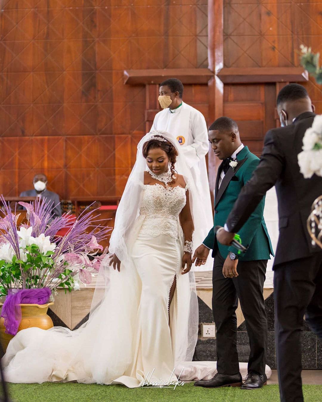 high split vintage bridal gown for plus sizes elegant arabesque design with beading lace details