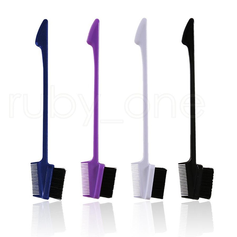 Beauty Double Sided Edge Control Hair Comb Hair Styling Tool Cepillo De Pelo Cepillo De Pelo Toothbrush Style Eyebrow Hair Brush Cepillo Para El Pelo 