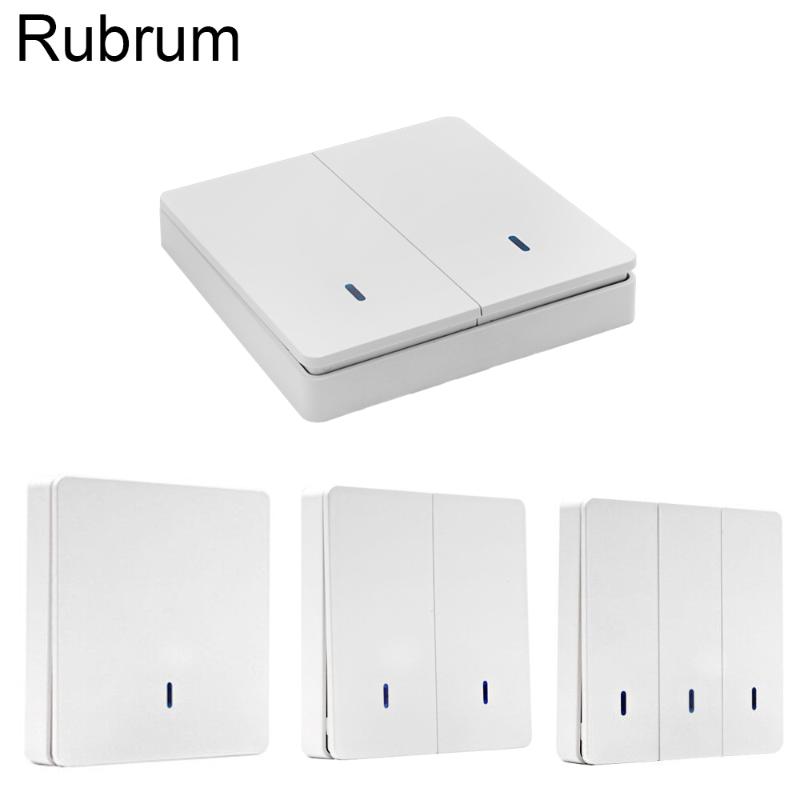 Rubrum Wireless Remote Control Switch Controller AC 110V 220V Receiver 433mhz Wall Remote Transmitter Hall Bedroom Ceiling Light
Rubrum Wireless Remote Control Switch Controller AC 110V 220V Receiver 433mhz Wall Remote Transmitter Hall Bedroom Ceiling Light