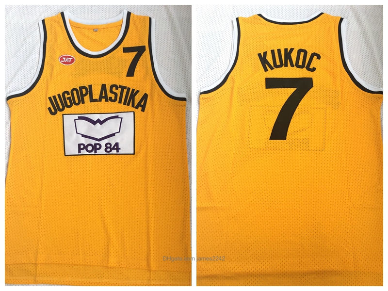 Version Basketball Jersey JUGOPLASTIKA 7 KUKOC Embroidery Sewing Outdoor Sportswear Hip-hop Oulture Movie POP 84 Yellow S-3XL, 7#yellow
Version Basketball Jersey JUGOPLASTIKA 7 KUKOC Embroidery Sewing Outdoor Sportswear Hip-hop Oulture Movie POP 84 Yellow S-3XL, 7#yellow