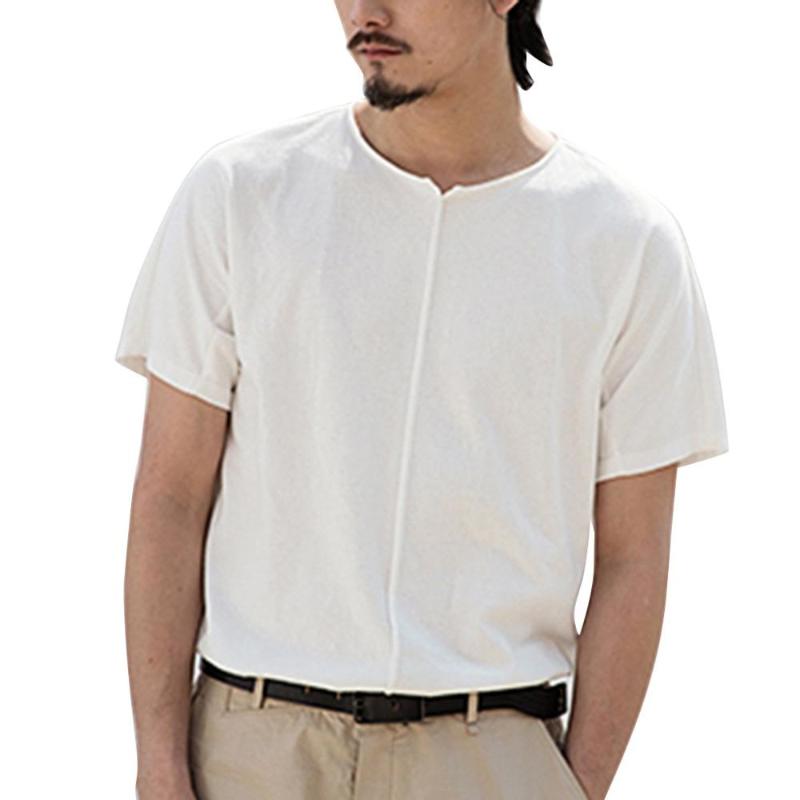 Harajuku Men' Summer New Style Fashion Pure Cotton And Short Sleeve Blouse Comfortable Pullover Linen Shirt Top For Male, Blue
Harajuku Men' Summer New Style Fashion Pure Cotton And Short Sleeve Blouse Comfortable Pullover Linen Shirt Top For Male, Blue