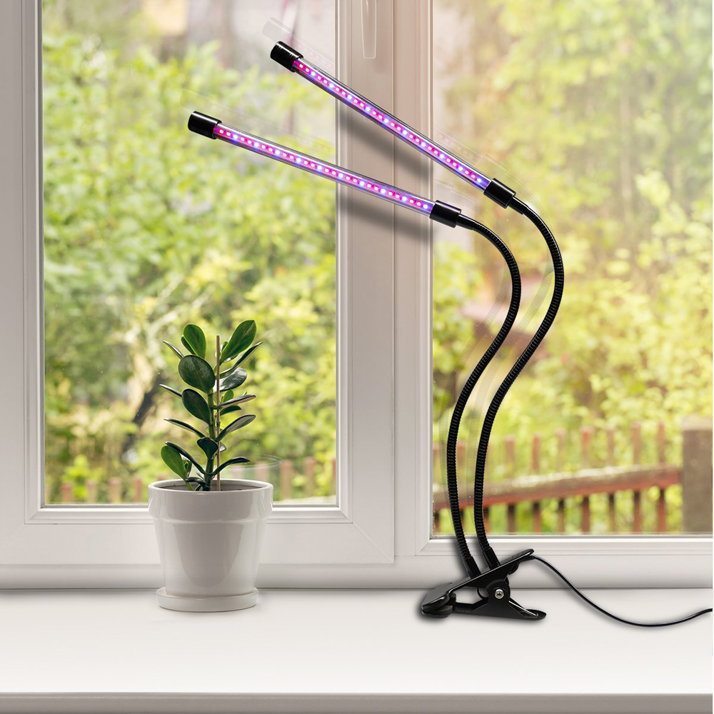 Two-Tube Plant Lights ZX-MINI-30W Grow Light for Indoor Plants 2 Head Divided Adjustable Goose Neck Clip-On Desk 40LED Black
Two-Tube Plant Lights ZX-MINI-30W Grow Light for Indoor Plants 2 Head Divided Adjustable Goose Neck Clip-On Desk 40LED Black