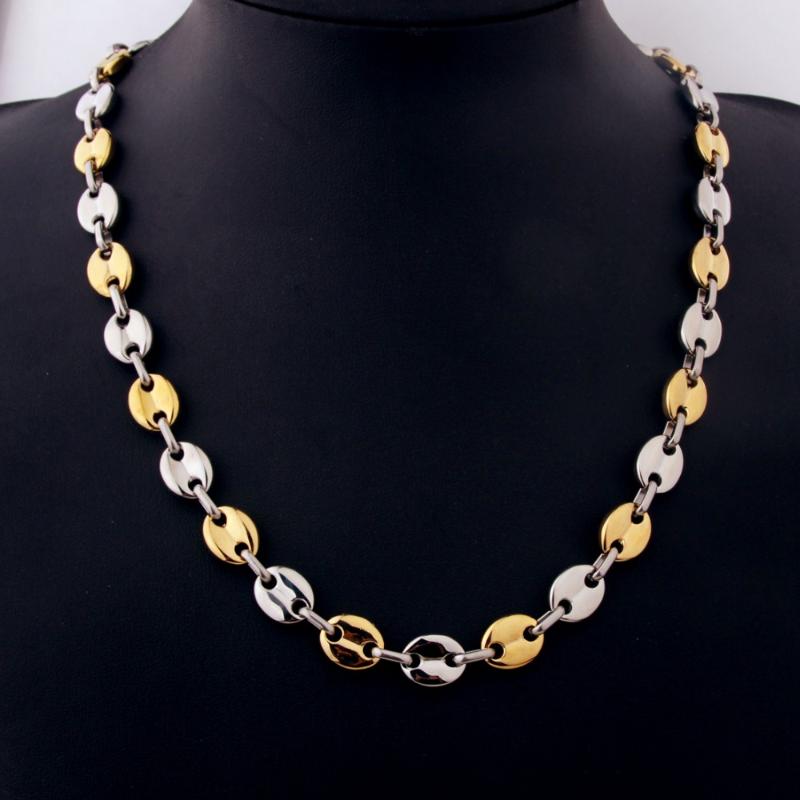 11mm 7-40inch Hot Sale Punk Stainless Steel Silver Color Gold Coffee Beans Chain Men's Women's Necklace Or Bracelet Xmas Gift
11mm 7-40inch Hot Sale Punk Stainless Steel Silver Color Gold Coffee Beans Chain Men's Women's Necklace Or Bracelet Xmas Gift