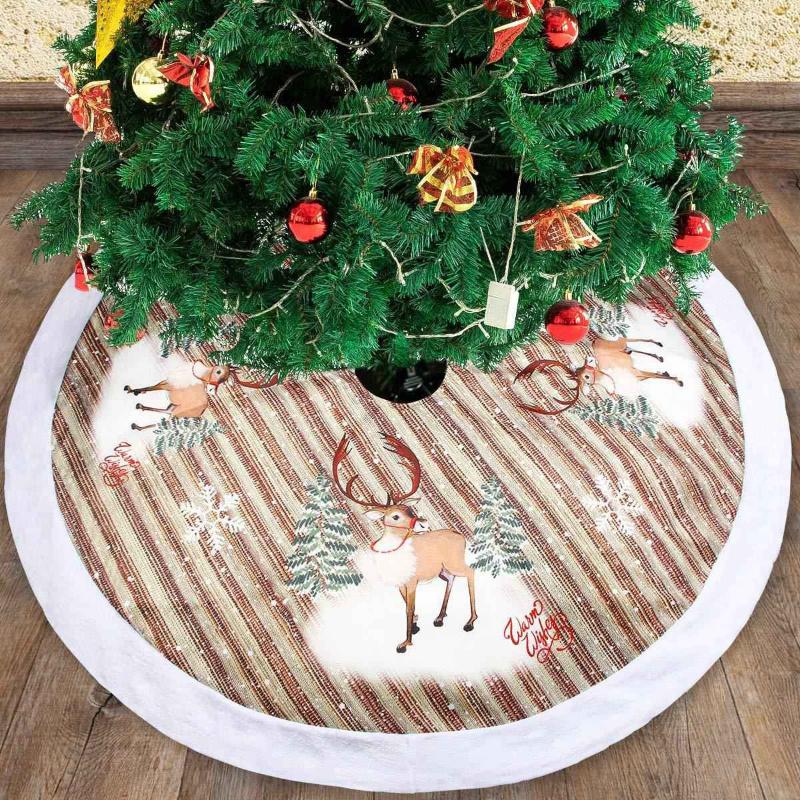 Christmas Tree Skirt Santa Claus Elk Printed Tree Skirt Christmas Decoration Ornaments Home Party Supplies
Christmas Tree Skirt Santa Claus Elk Printed Tree Skirt Christmas Decoration Ornaments Home Party Supplies