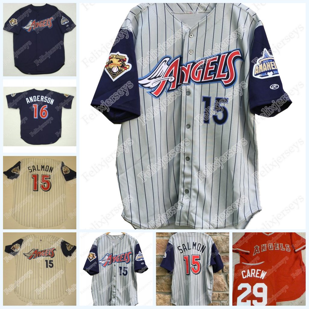 Stitched 15 2001 Anaheim Rawlings 100 Seasons Mike Trout Garret Anderson Joe Mauer Rod Carew Vintage Baseball Jersey, Navy as picture
Stitched 15 2001 Anaheim Rawlings 100 Seasons Mike Trout Garret Anderson Joe Mauer Rod Carew Vintage Baseball Jersey, Navy as picture