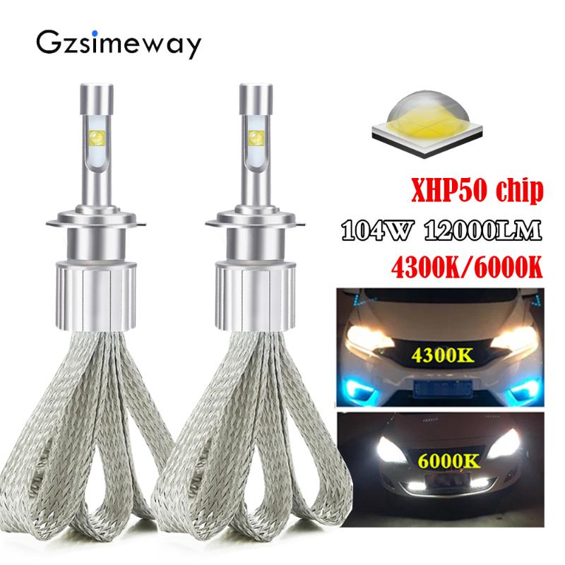 2PCS H4 H7 LED car headlight H1 H3 H11 HIR2 9005 9006 D1S D2S bulbs 4300K 6000K lamp with XHP50 104W 12000LM H8 H9 fog light 12V
2PCS H4 H7 LED car headlight H1 H3 H11 HIR2 9005 9006 D1S D2S bulbs 4300K 6000K lamp with XHP50 104W 12000LM H8 H9 fog light 12V