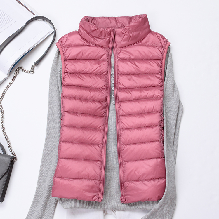 Womens Vest Ultra Light Down Jacket Waistcoat Women Autumn Sleeveless Female 90% Duck Down Chalecos Para Mujer KJ1022, Black
Womens Vest Ultra Light Down Jacket Waistcoat Women Autumn Sleeveless Female 90% Duck Down Chalecos Para Mujer KJ1022, Black