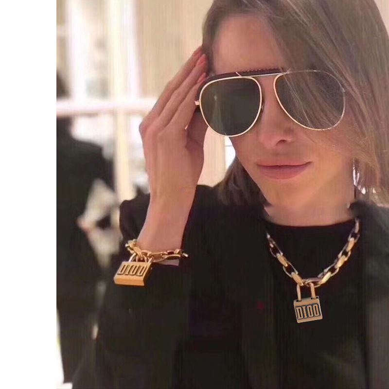 Lock Necklace Femal… - image