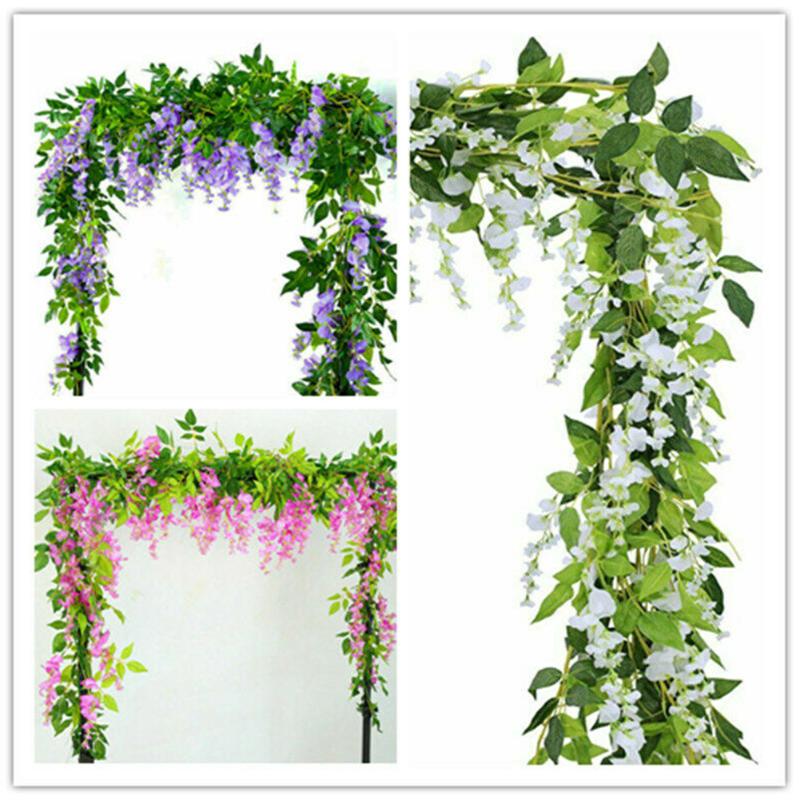 New 2020 Plastic Artificial Wisteria Flower Decoration Flower Wisteria Vine Garland Plants Foliage Outdoor Home Decor, Blue
New 2020 Plastic Artificial Wisteria Flower Decoration Flower Wisteria Vine Garland Plants Foliage Outdoor Home Decor, Blue